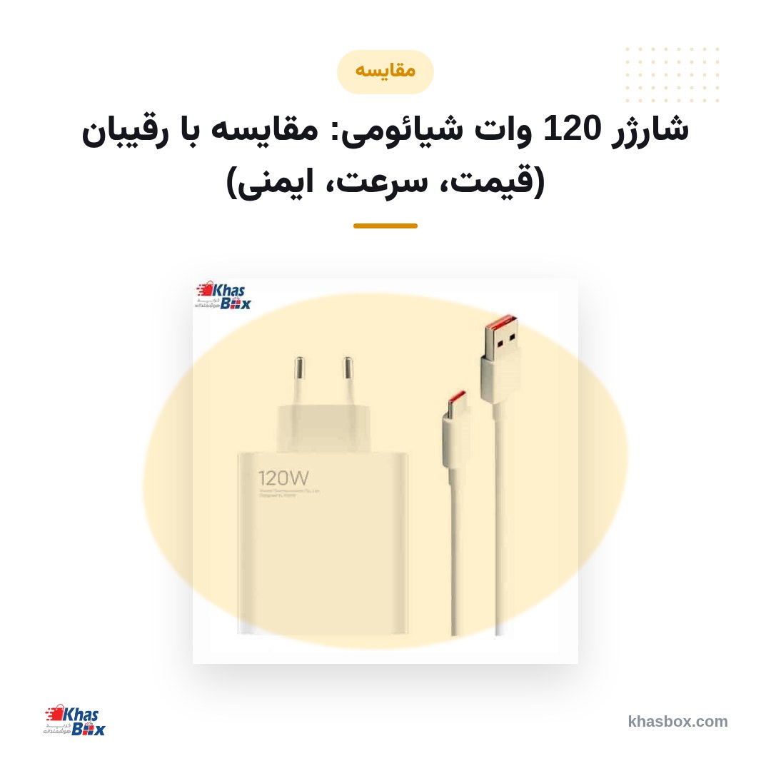 شارژر 120 وات شیائومی: مقایسه با رقیبان (قیمت، سرعت، ایمنی)