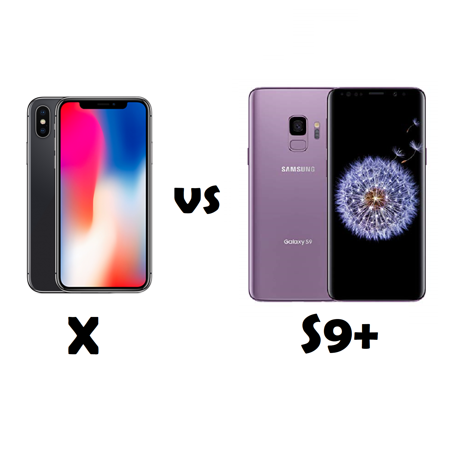 مقایسه امکانات و قابلیت‌های  iphone X  و Galaxy S9 plus