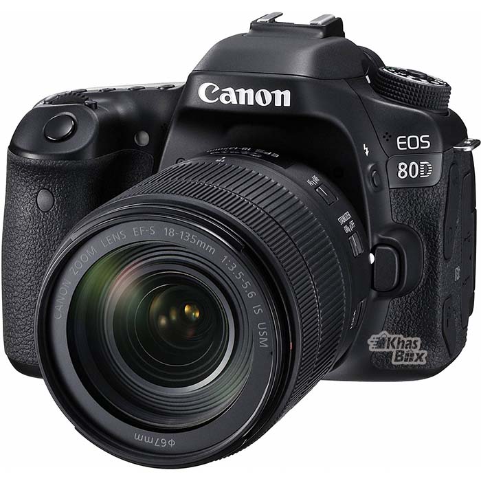 دوربین دیجیتال کانن مدل EOS 80D EF S با لنز 18-135 میلی متری