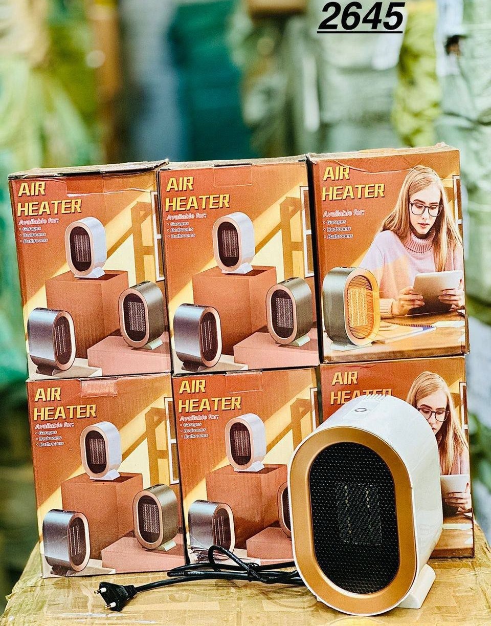 تصویر فن هیتر برقی رومیزی | بخاری کوچک و قابل حمل مناسب حمام، اتاق خواب و پارکینگ 