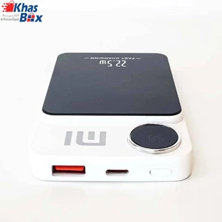 پاوربانک وایرلس 5000 مگنتی شیائومی Xiaomi P05ZM توان شارژ وایرلس 7.5 وات دارای استند
