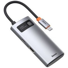 هاب 4 پورت USB-C باسئوس مدل Metal Gleam Series