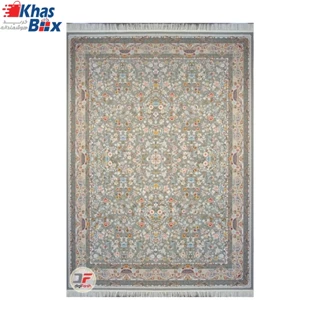 فرش افشان فیلی کاشان 1200 شانه ماشینی گل برجسته کد 221228