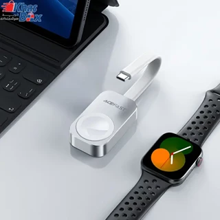 شارژر بی سیم مغناطیسی تایپ سی اپل واچ 1، 2، 3، 4، 5، 6، 7، 8، اس ای و اولترا 2.5 وات ویوو WiWU M16 Pro Magnetic Wireless Apple Watch Charger
