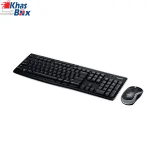 موس و کیبورد بیسیم لاجیتک مدل MK270 بی‌سیم 