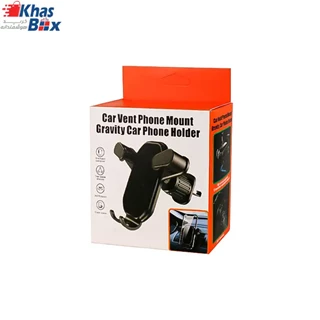 هولدر موبایل گیره دار چرخشی 360 درجه قابل نصب روی دریچه کولر انواع ماشین های سبک و سنگین