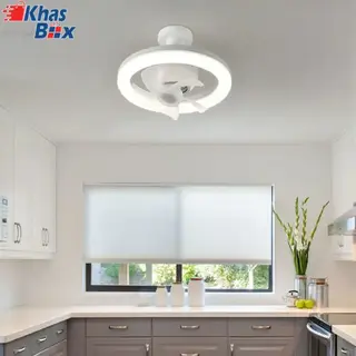 پنکه سقفی چراغ دار کنترلی 360 درجه