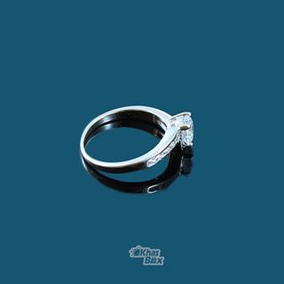 انگشترنقره ای تک نگین درشت مدل AT-58