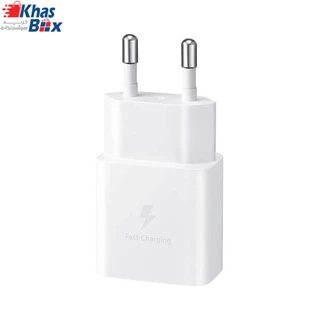  آداپتور شارژر اصلی فست شارژ 15 وات 2 پین با پورت Type C پکدار