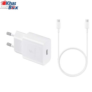 شارژر فست سامسونگ مدل Tab A9 Plus با کانکتور USB Type C و توان 15 وات دوپین