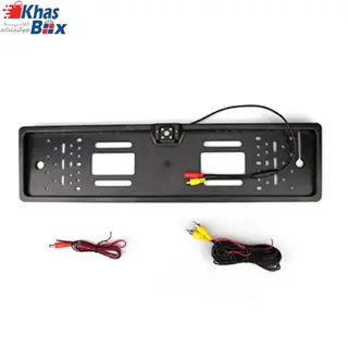 قاب پلاک خودرو با دوربین دنده عقب اروپایی مدل JX-9488 EU