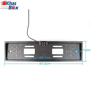 قاب پلاک خودرو با دوربین دنده عقب اروپایی مدل JX-9488 EU