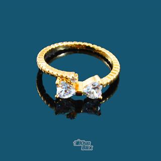 انگشتر طلایی طرح پروانه مدل AT-64