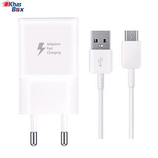 شارژر دیواری سامسونگ مدل EP-TA20EWE همراه با کابل microUSB