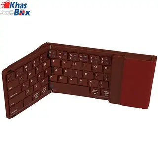کیبورد بیسیم تاشو شارژی با تاچ پد
