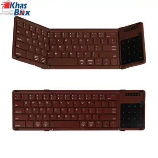 کیبورد بیسیم تاشو شارژی با تاچ پد