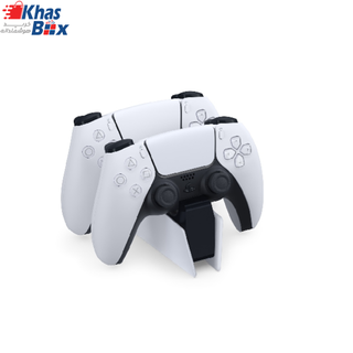 پایه شارژر دسته سونی مدل PS5 DualSense سفید