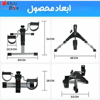 دوچرخه ورزشی تاشو، دوچرخه ثابت خانگی قابل تنظیم برای تمرین عضلات و تناسب اندام، سطوح مقاومت قابل تنظیم، با صفحه نمایش LCD