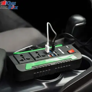 اینورتر و چند راهی برق گرین Green Lion Spark 3 Power Inverter DC 12V to AC 220V
