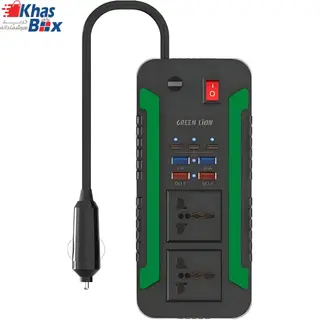 اینورتر و چند راهی برق گرین Green Lion Spark 3 Power Inverter DC 12V to AC 220V