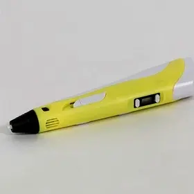 قلم طراحی سه بعدی مدل 3D-PEN2 زرد به همراه سه رشته فیلامنت