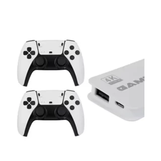 کنسول بازی همراه با 2 دسته بی سیم طرح (PS 5) Game console with 2, PS5 design wireless controllers