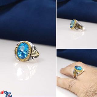 انگشتر توپاز سوئیس مردانه مدل 34