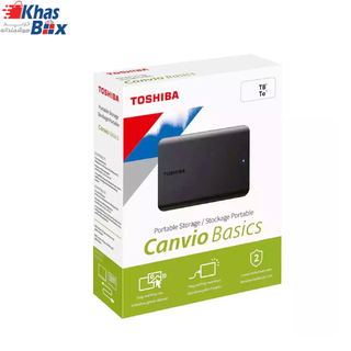حافظه اچ دی دی اکسترنال توشیبا مدل Canvio Basics ظرفیت 1 ترابایت