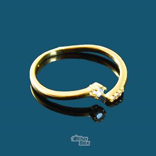 انگشتر طلایی تک نگین مدل AT-45