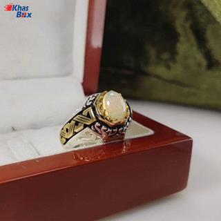 انگشتر اوپال اتیوپی مردانه مدل 84