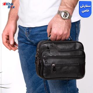 کیف دستی چرم مردانه برند polo مدل LTH1120