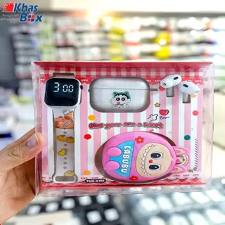 ایرپاد + کیف هندزفری + ساعت LABUBU مدل TWS-K63A کد 2033237