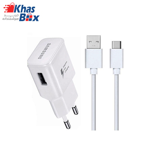 شارژر و کابل Samsung مدل 15W با کابل تایپ سی