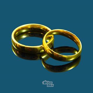 ست حلقه طلایی زنانه مردانه مدل AT-09