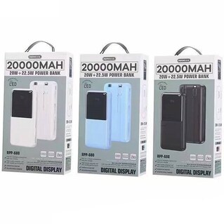 پاوربانک ریمکس مدل RPP-680 ظرفیت 20000 میلی آمپر ساعت