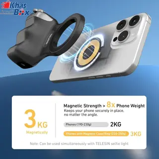 حلقه نگهدارنده گوشی موبایل تلسین مدل FUN SHOT MAGNETIC GRIP 2 