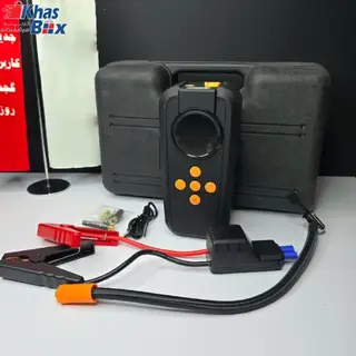 جامپ استارتر و پمپ باد چهارکاره همراه با کیف قابل حمل