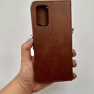 کیف گوشی Galaxy A32 5G سامسونگ چرمی مدل جاکارتی مگنت دار لوکس بند آویز دار قهوه ای کد 29563