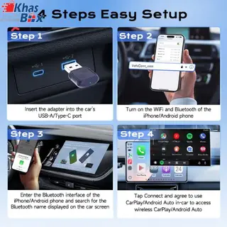 دانگل وایرلس کارپلی و Android Auto