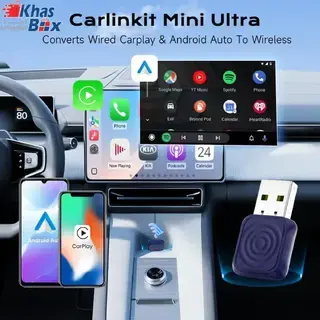 کارپلی و اندروید اتو مدلwireless Carplay/Android Auto به همراه مبدل USB به Type-C