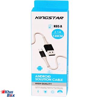 کابل کینگ استار تبدیل USB به microUSB مدل K65 A طول 120سانتی متر