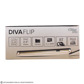 گوشی موبایل بلو مدل Diva Flip طلایی