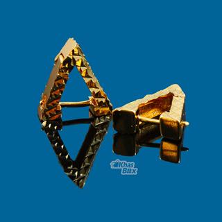 گوشواره طلایی ظریف طرح مثلثی مدل GT-22 