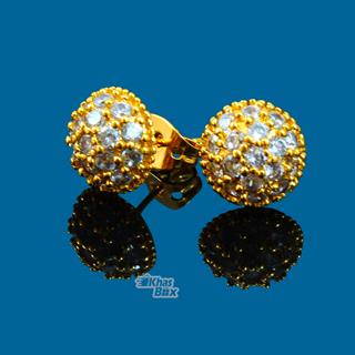 گوشواره طلایی ظریف طرح نیم دایره مدل GT-22