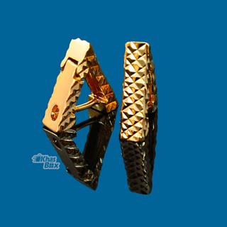گوشواره طلایی ظریف طرح مثلثی مدل GT-22 