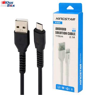 کابل کینگ استار تبدیل USB به microUSB مدل K103 A طول 110سانتی متر