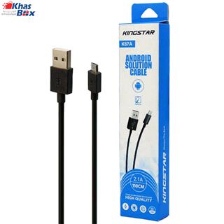 کابل کینگ استار تبدیل USB به microUSB مدل K67 A طول 110سانتی متر