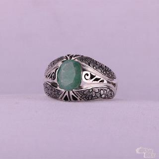 انگشتر زمرد اصل زامبیا مردانه 