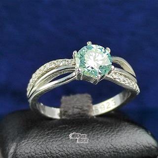 انگشتر نقره زنانه موزانایت