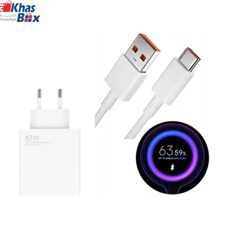کابل و شارژر سوپر فست شارژ اصلی شیائومی Xiaomi Redmi Note 12 Pro